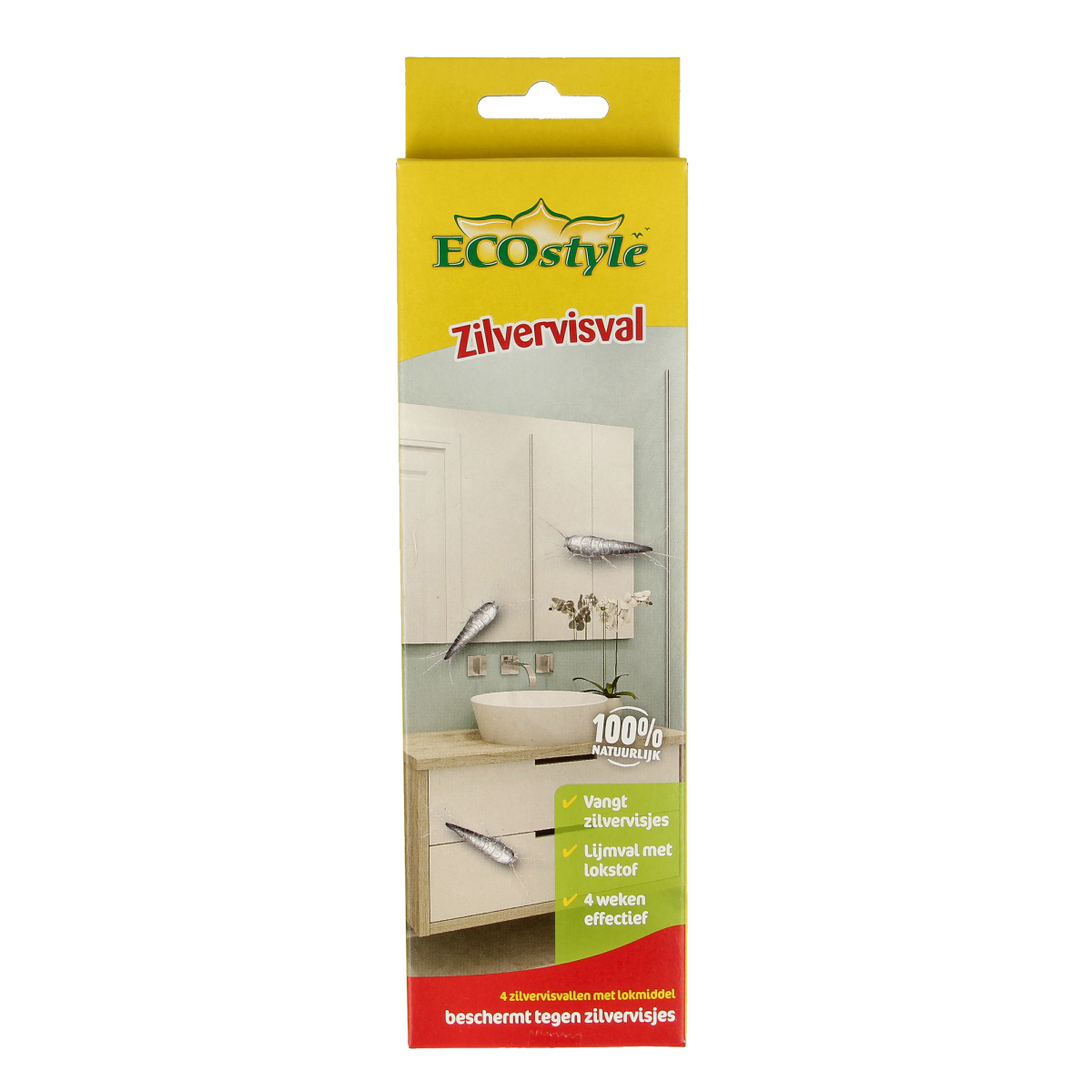 Ecostyle Zilvervisval 4.00 Stuks, living and comfort product, close-up of silver-colored finials for home decor.