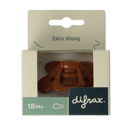 Difrax Fopspeen natural 18+ maanden assorti 1.00 Stuks