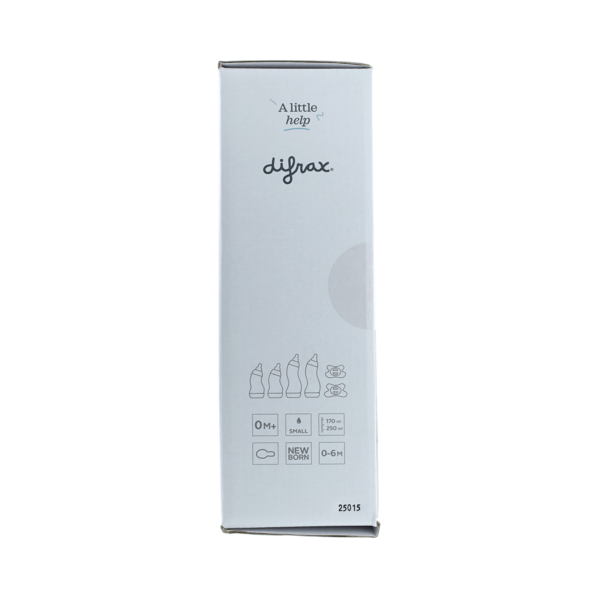 Difrax starter set with baby bottles and nipples, ideal for newborns, featuring soft silicone spouts and ergonomic design.