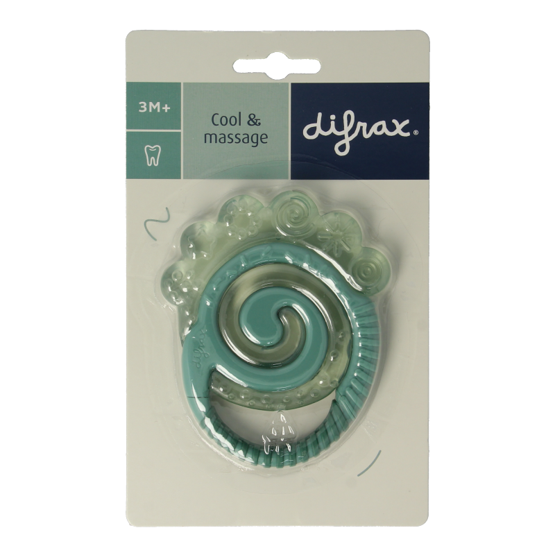 Difrax Natural koel bijtring voor baby's, kleurrijk en veilig speelgoed en knuffel voor kalmering en teething comfort.