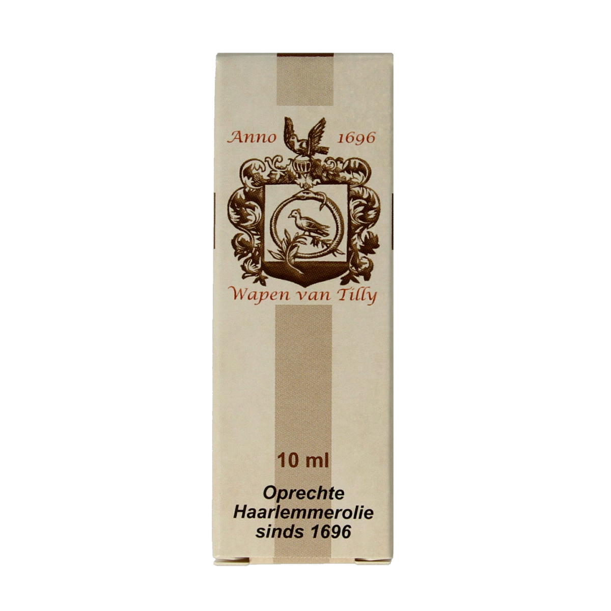 De Koning Tilly Haarlemmerolie in 10ml bottle, a natural vetzuren supplement with herbal ingredients, shown in the image.