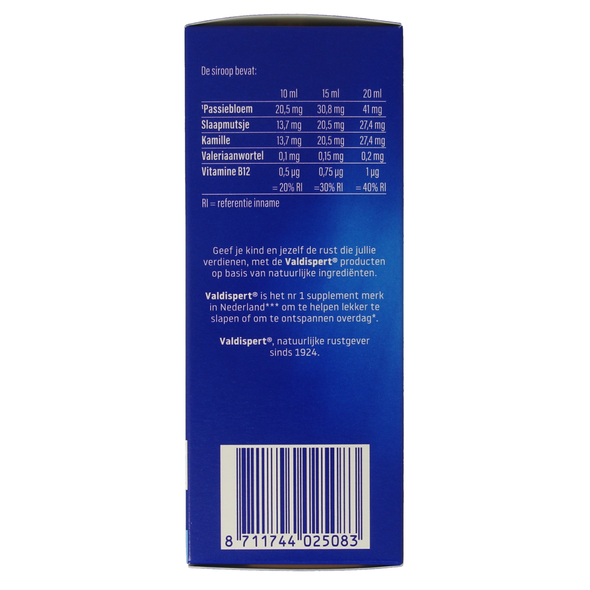 Valdispert Slaap Kids herbal remedy in a 150ml bottle, natural herbal preparation for children, with herbal ingredients visible.