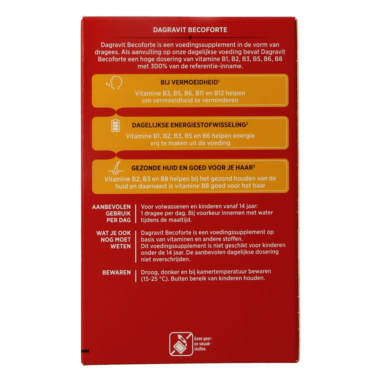 Dagravit Becoforte multivitamin dragees in a blister pack, featuring colorful coated tablets for daily nutritional support.