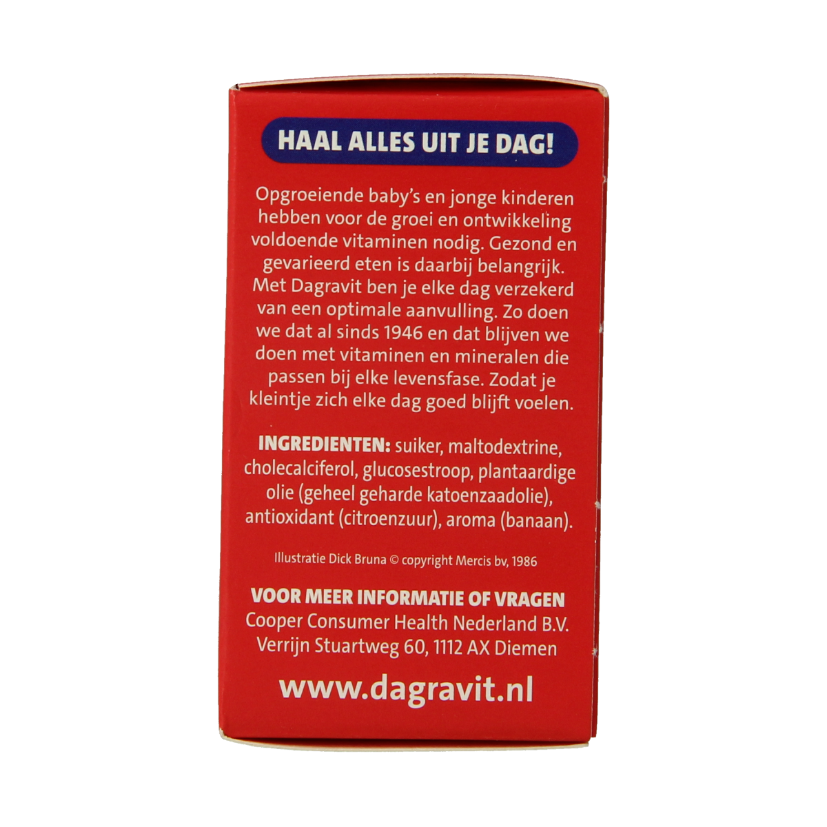 Dagravit Vitamine D tablets for kids, 200 count, showing the blister pack with individual tablets in the image.