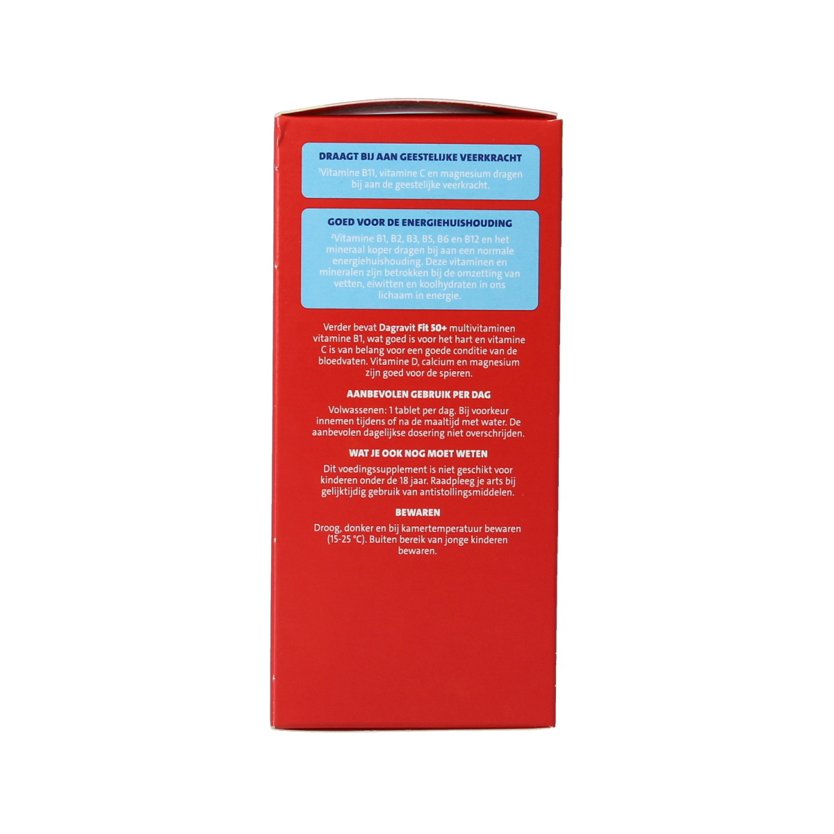 Dagravit Totaal 30 Vitaal 50+ multivitamin tablets in blister pack, designed for adults over 50's nutritional support.