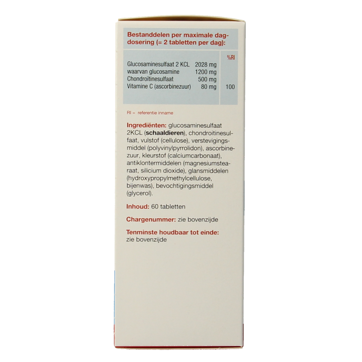 Glucon Combi multivitamin tablets with glucosamine, chondroitin, and vitamin C for joint support, by Glucon Combi.