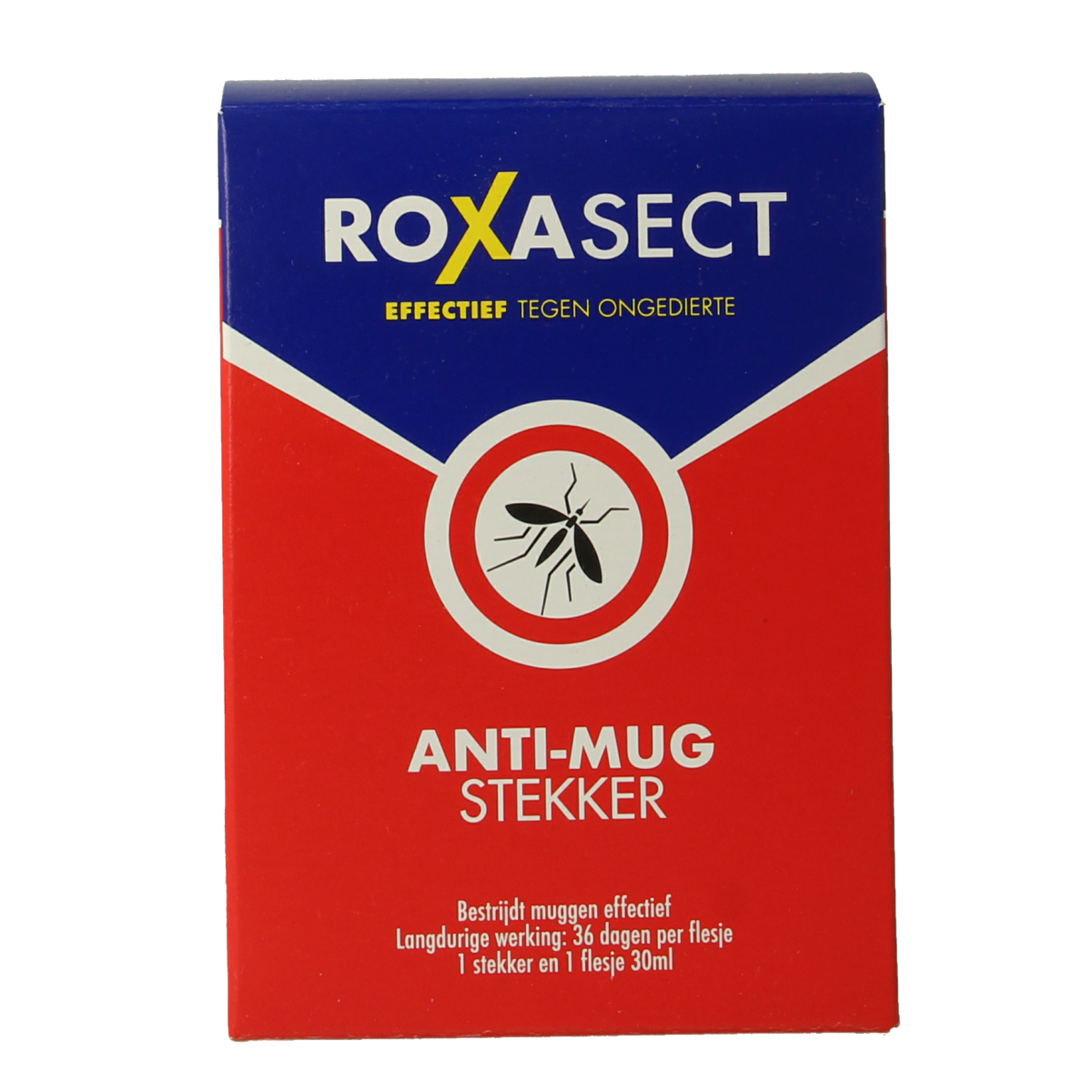 Roxasect mosquito repellent plug-in with prallethrin, pesticide device for indoor insect control, 1-piece.