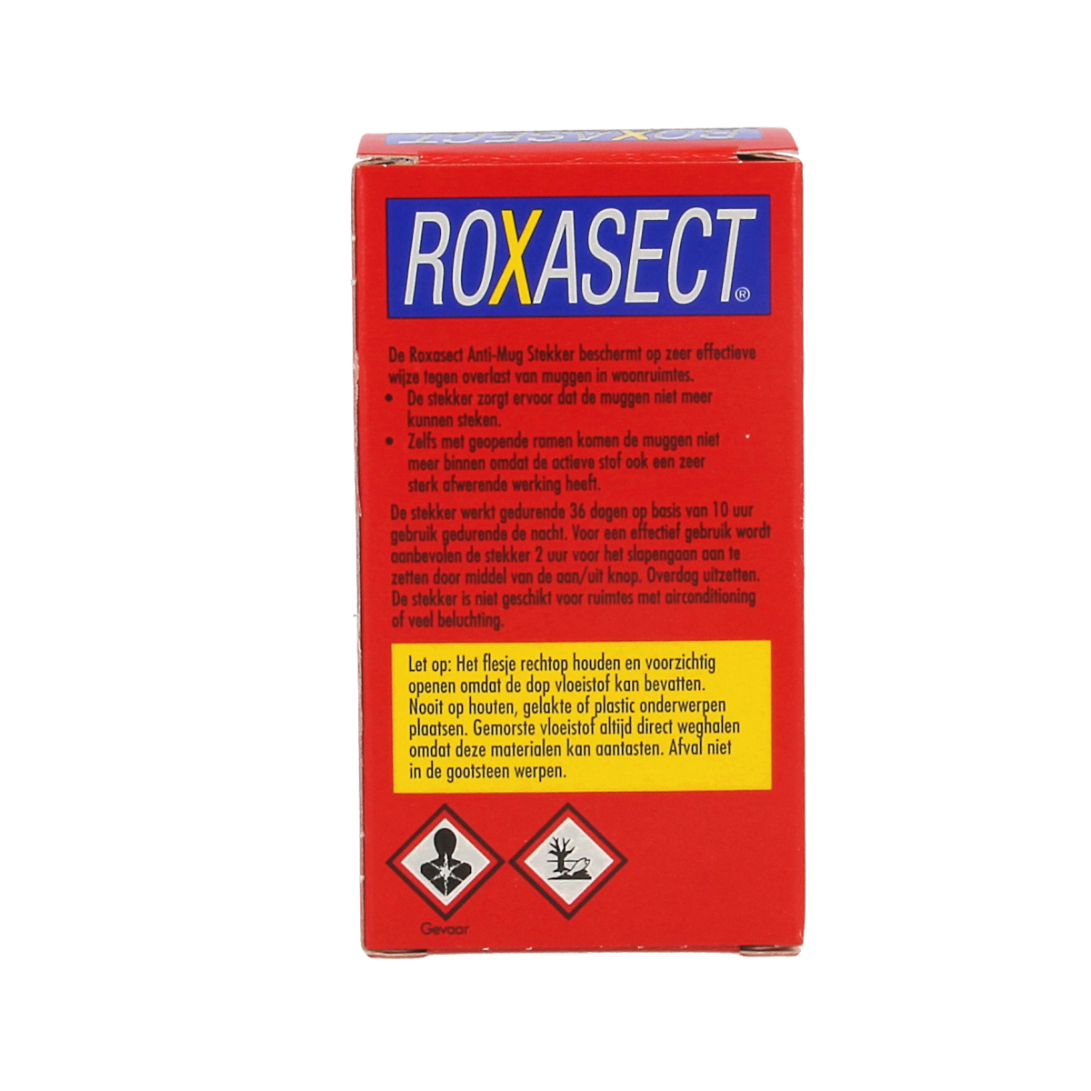 Roxasect pesticide plug-in mosquito repellent refill, 1 pack, designed to keep mosquitoes away.
