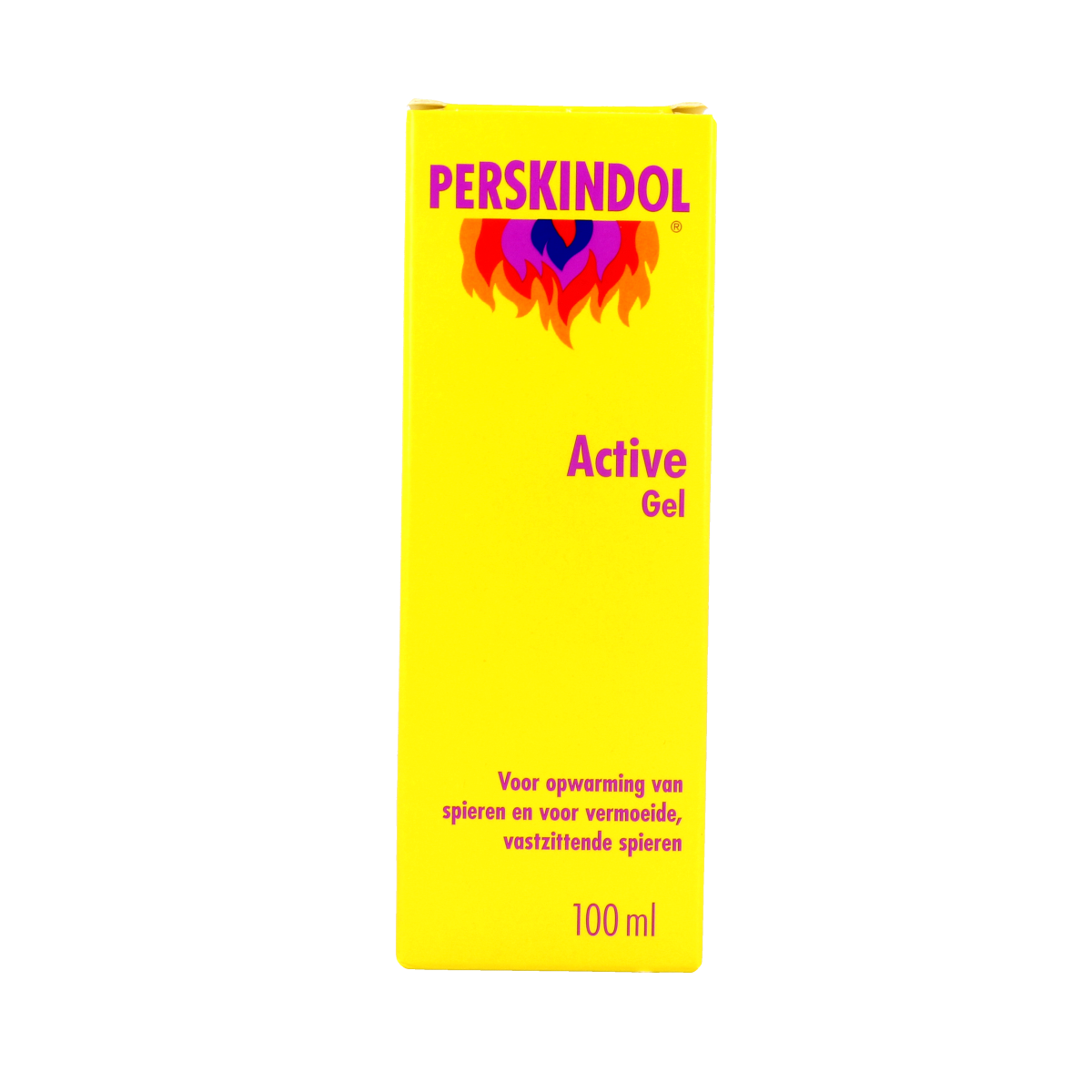 Perskindol Active gel 100ml for muscle and joint care, showing the gel in a tube with the Perskindol branding.
