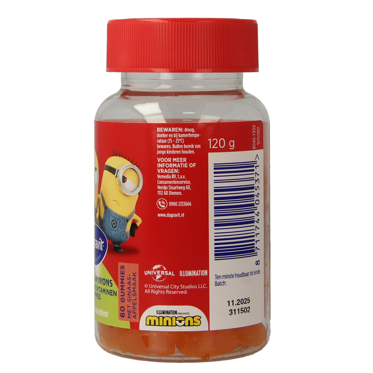 Dagravit Kids-Xtra multivitamin gummies for children age 6+, 60 soft gummies with essential vitamins and minerals.