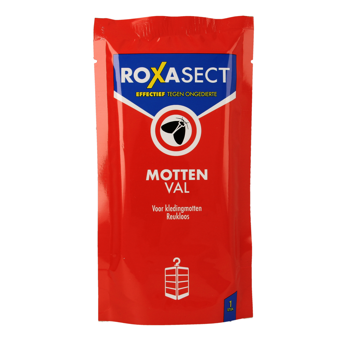 Roxasect Mottenval 1.00 Stuks, insect trap for moths and bites, with Roxasect branding, shown in the image.