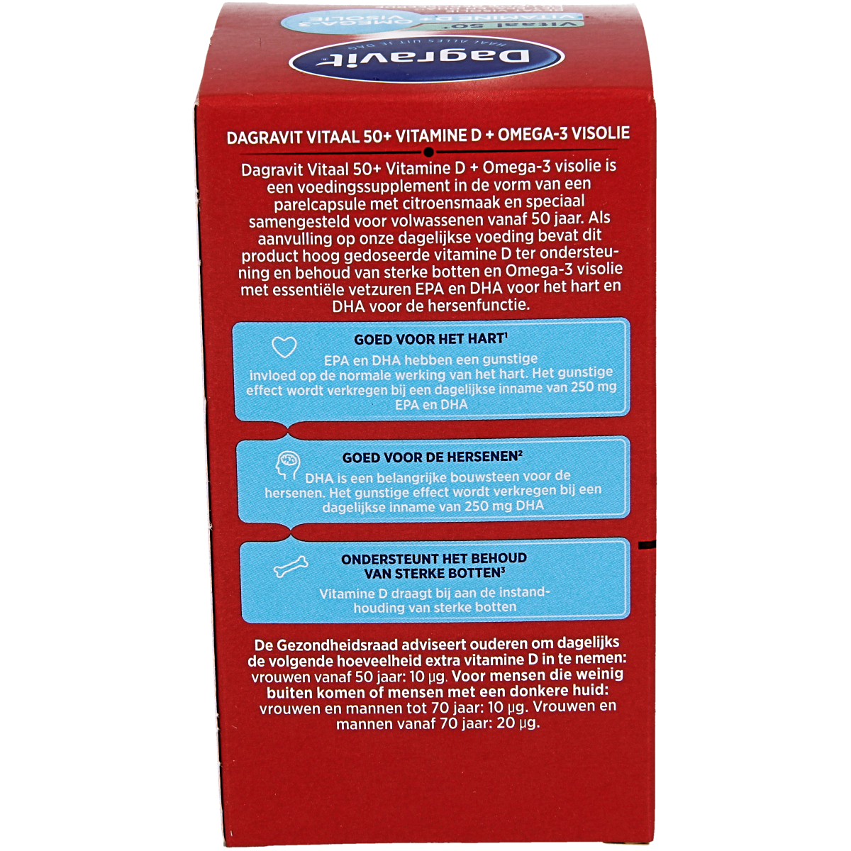Dagravit Vitaal 50+ multivitamin capsules with omega-3 and vitamin D, 90 capsules for daily health support