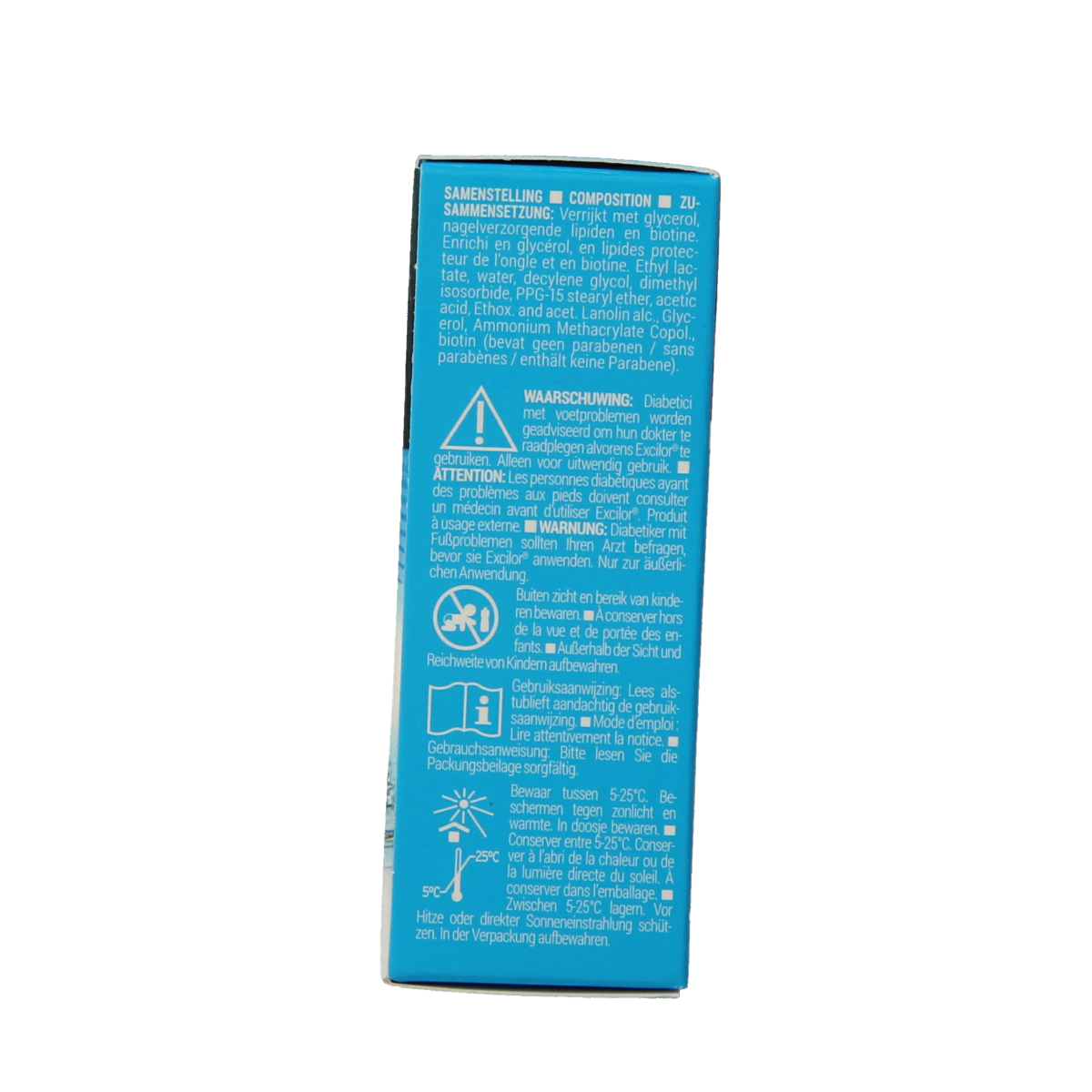 Excilor Kalknagel solution brush for toenail care, 3.03 ml, natural foot care treatment for nail fungus.