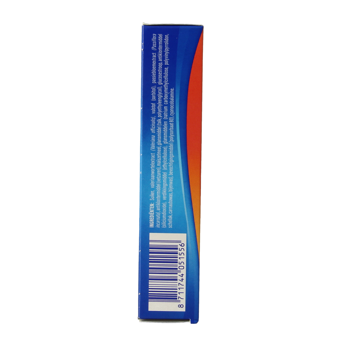 Valdispert Nacht herbal supplement dragees in a white bottle with blue label, designed for nighttime relaxation and sleep support.