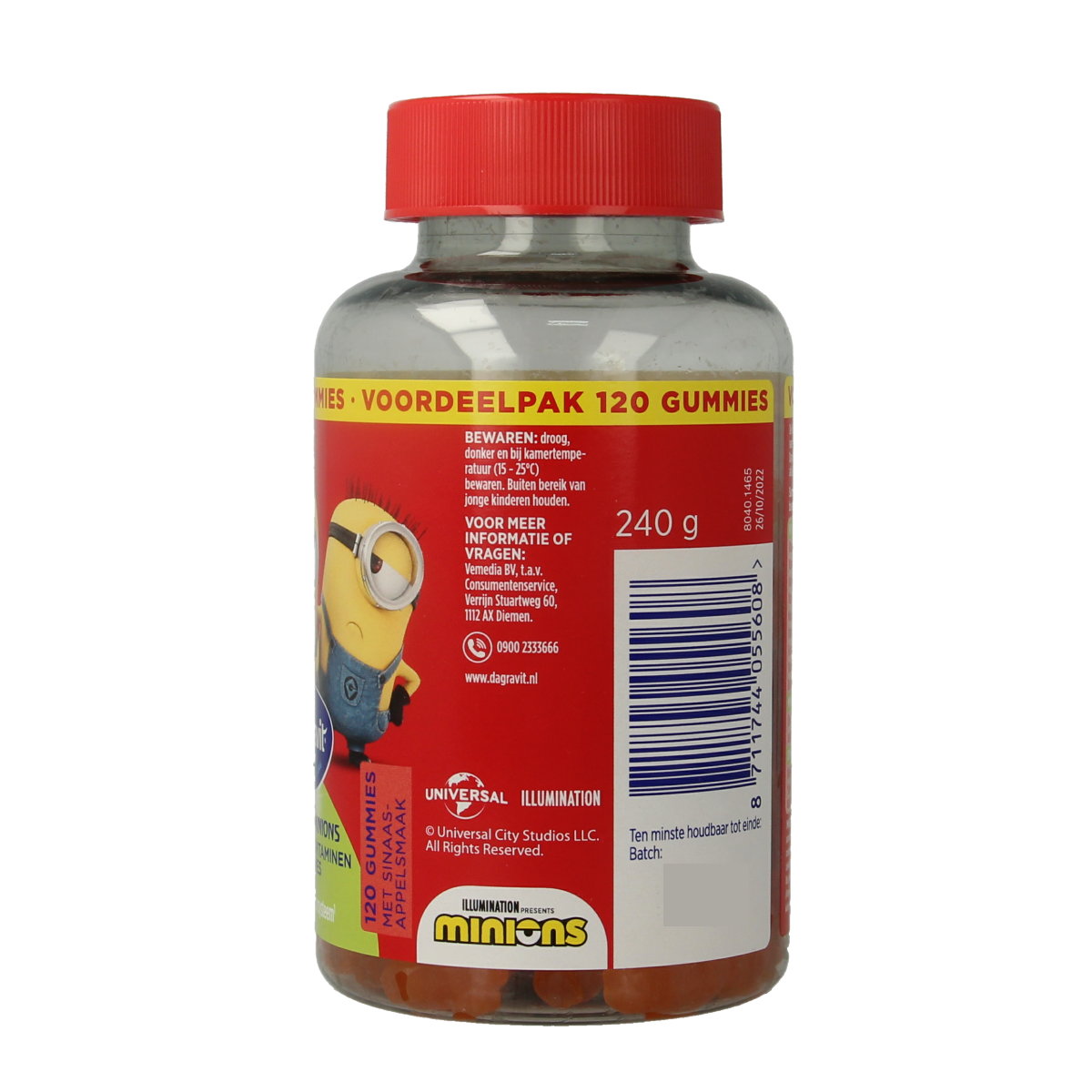 Dagravit Kids-Xtra multivitamin gummies for children aged 6-12, featuring colorful chewable vitamin supplements.