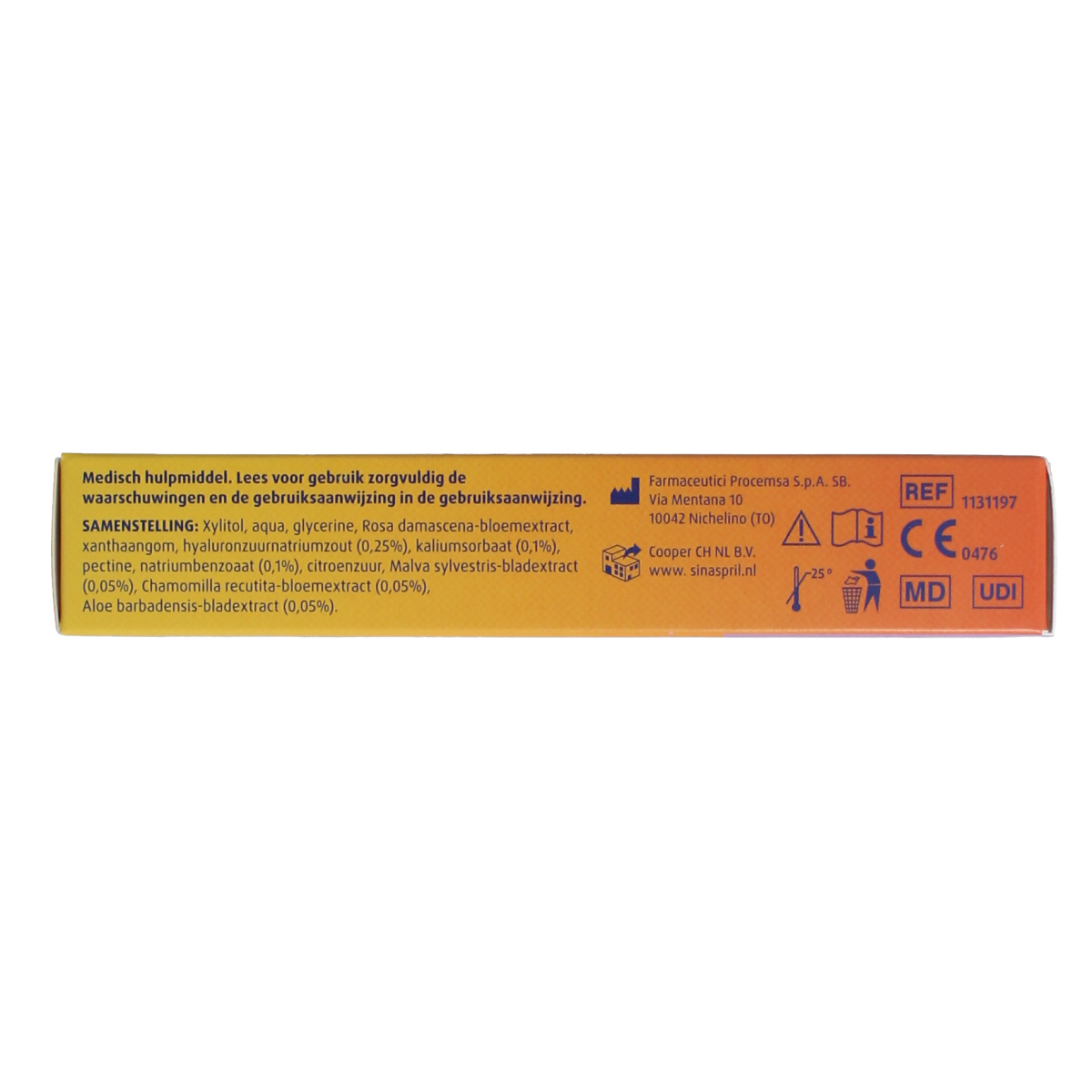 Sinaspril Gel voor de eerste tandjes, pijnstillend voor baby's, 15 ml tube, geschikt voor verlichting van tandjespijn.