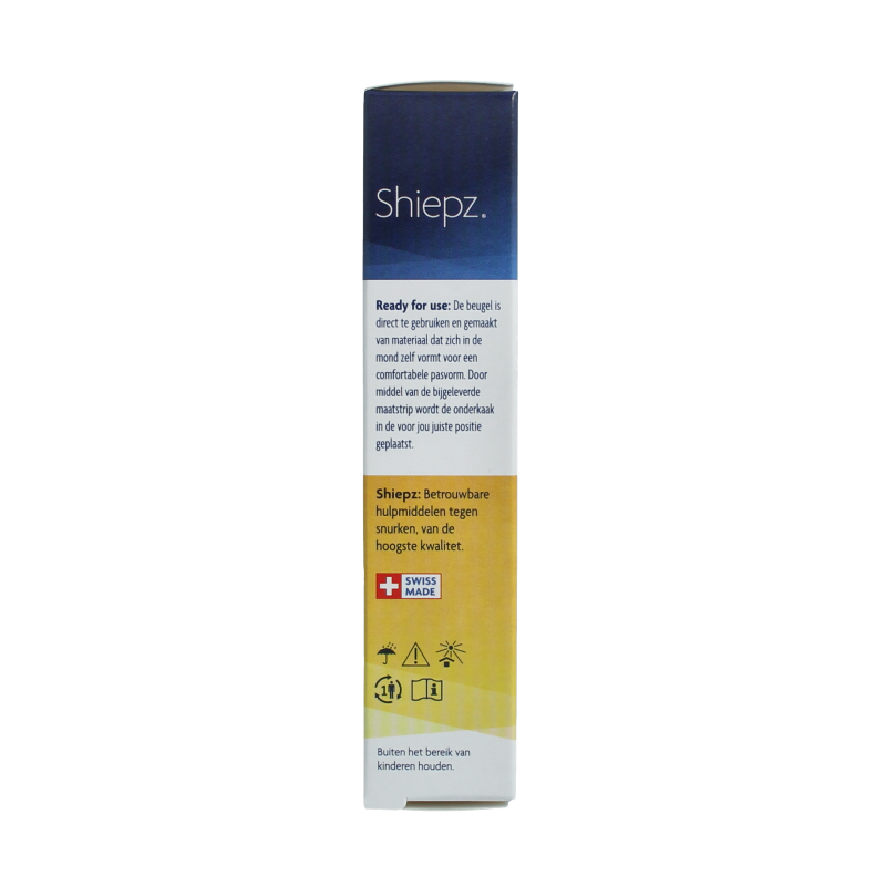 Shiepz anti-snoring mouthguard for nasal care and inhalation, shown in the image with a clear view of the device.