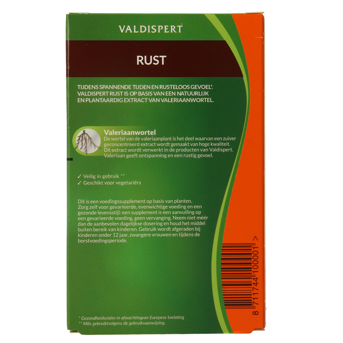 Valdispert Rust herbal supplement dragees in a clear container, highlighting natural herbal ingredients for immune support.