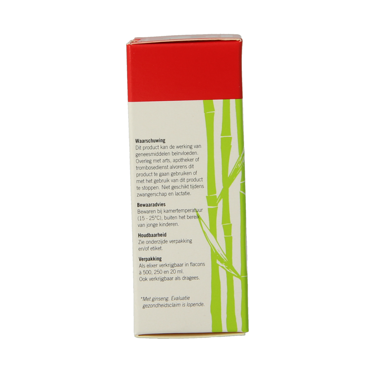 Tai Ginseng Tai-Ginseng elixir in 20ml bottle, herbal supplement from Kruidenpreparaten brand, with a clear label and dropper cap.