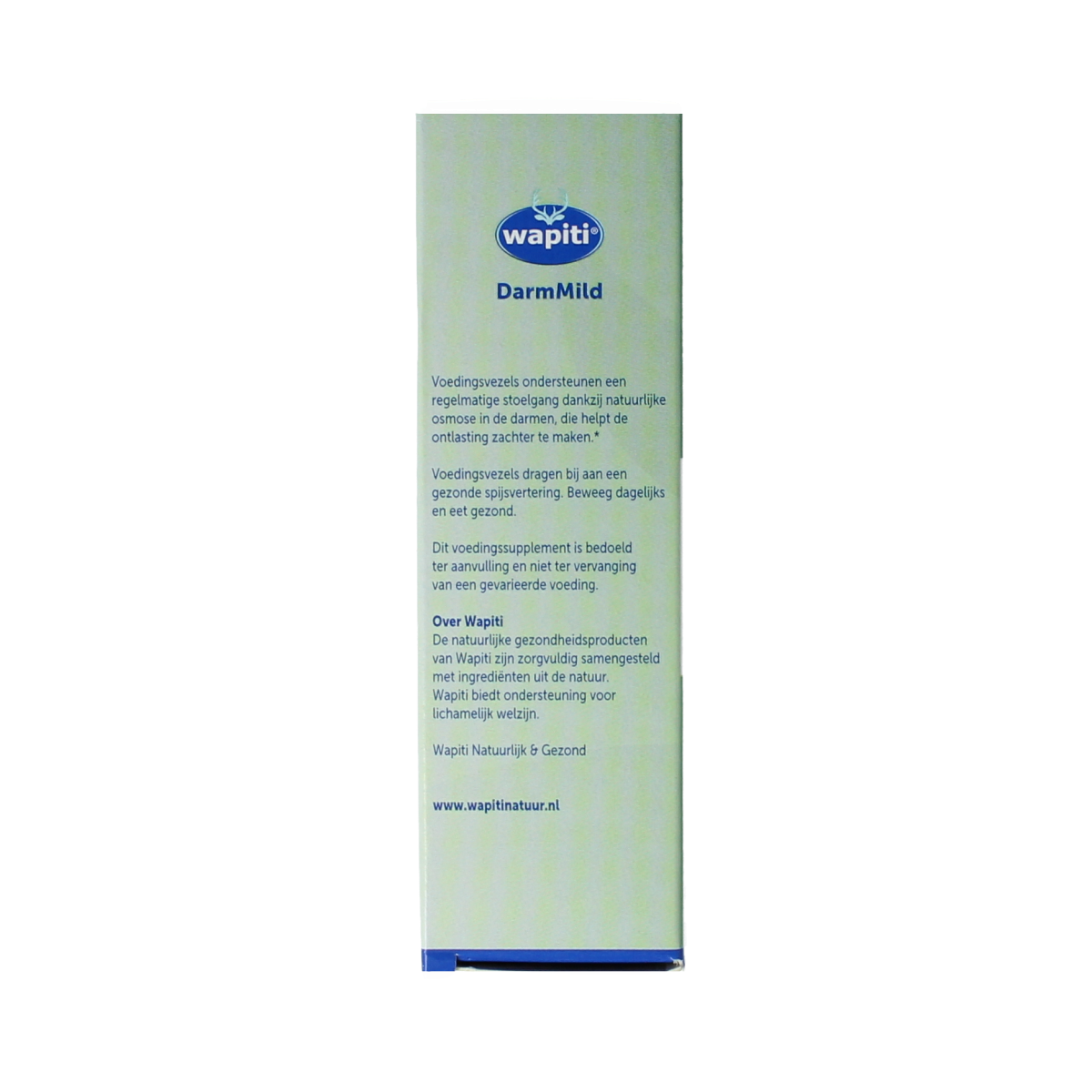 Wapiti Darmmild 60 dragees herbal supplement in a clear container, showing the round, coated herbal tablets.