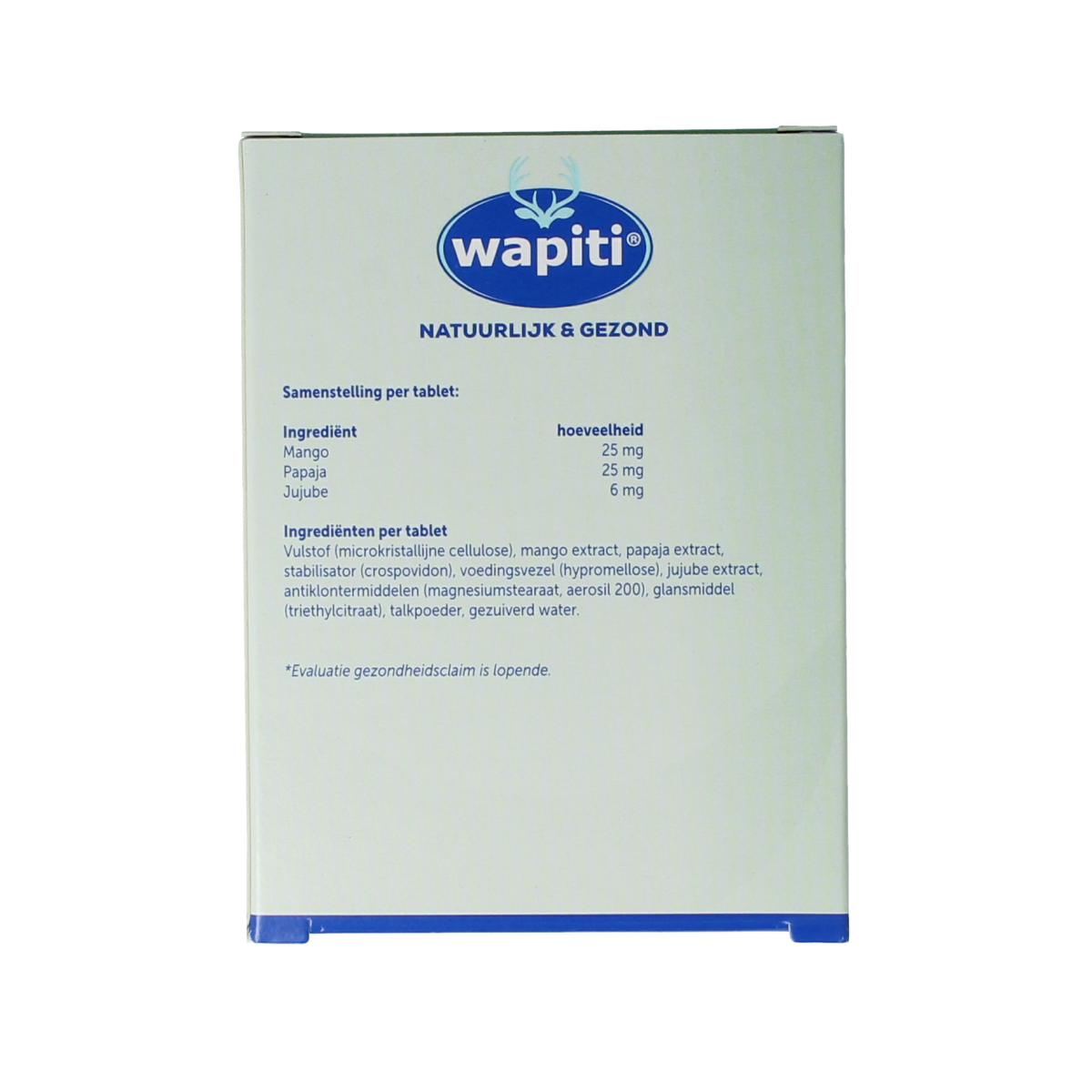 Wapiti Darmmild 60 Dragees herbal supplement container with label showing product details and logo.