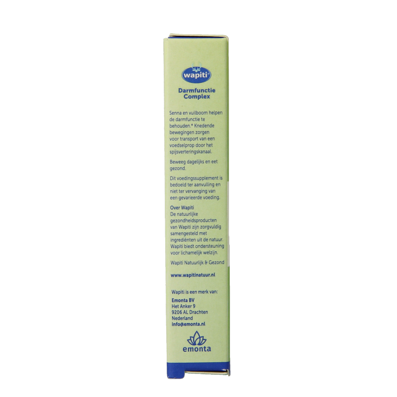 Wapiti Darmfunctie complex herbal supplement in 20 tablets, natural remedy for digestive health.