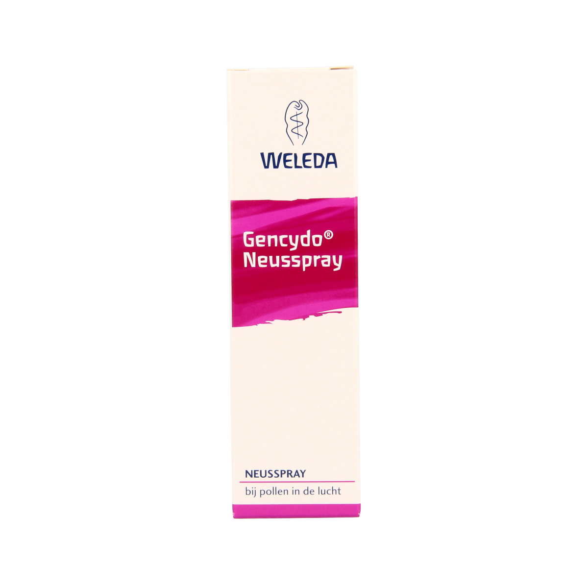Weleda Gencydo nasal spray 20ml for nasal care and inhalation, featuring natural ingredients for soothing relief.