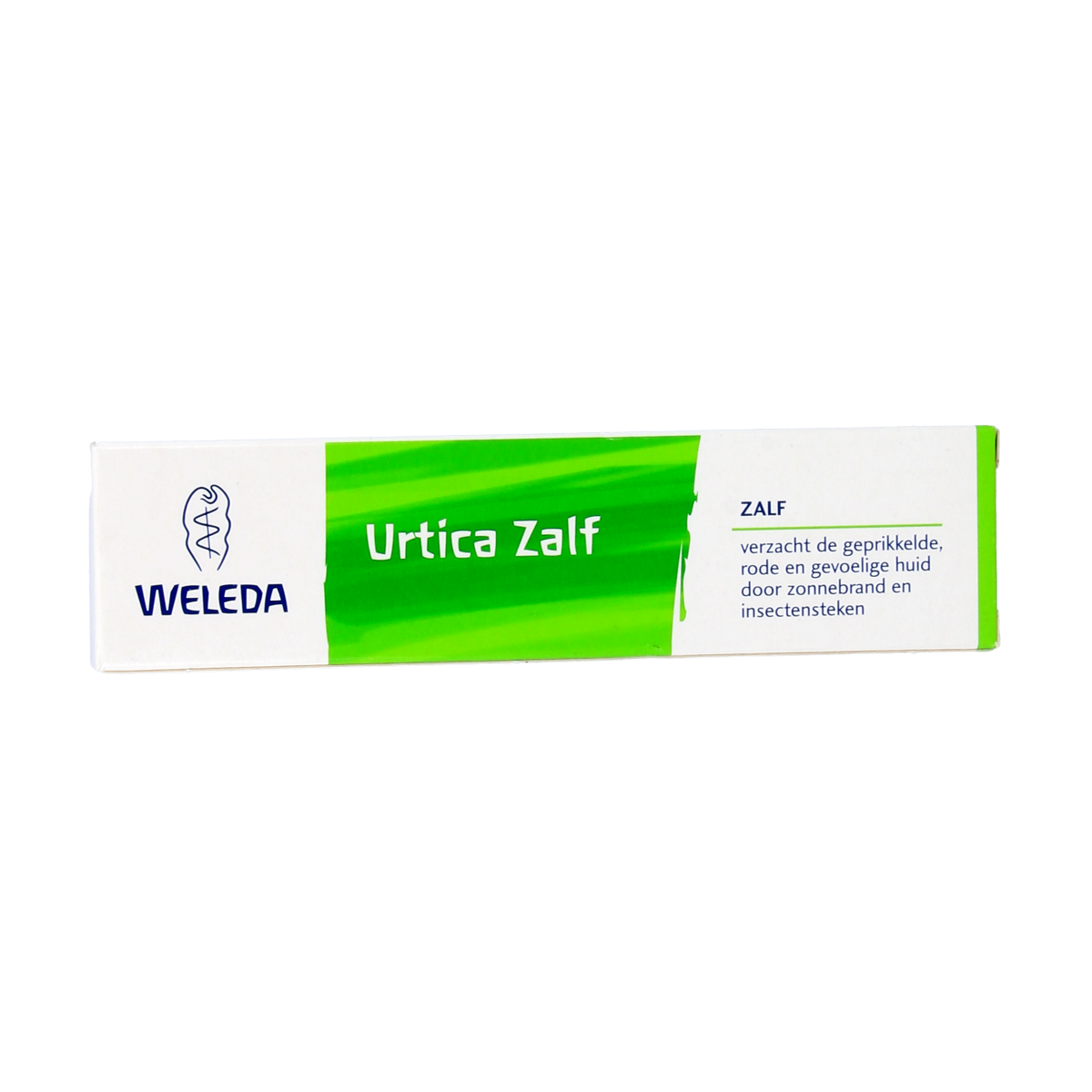 Weleda Urtica Zalf 25g natural body care product with a tube packaging, designed for soothing skin relief.