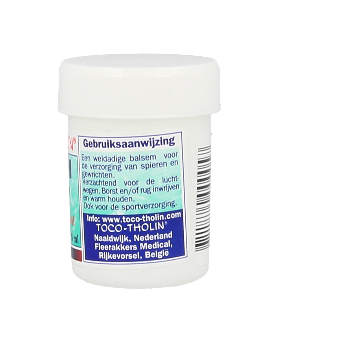 Toco Tholin Balsem mild 35ml for muscle and joint care, featuring herbal ingredients in a small jar.