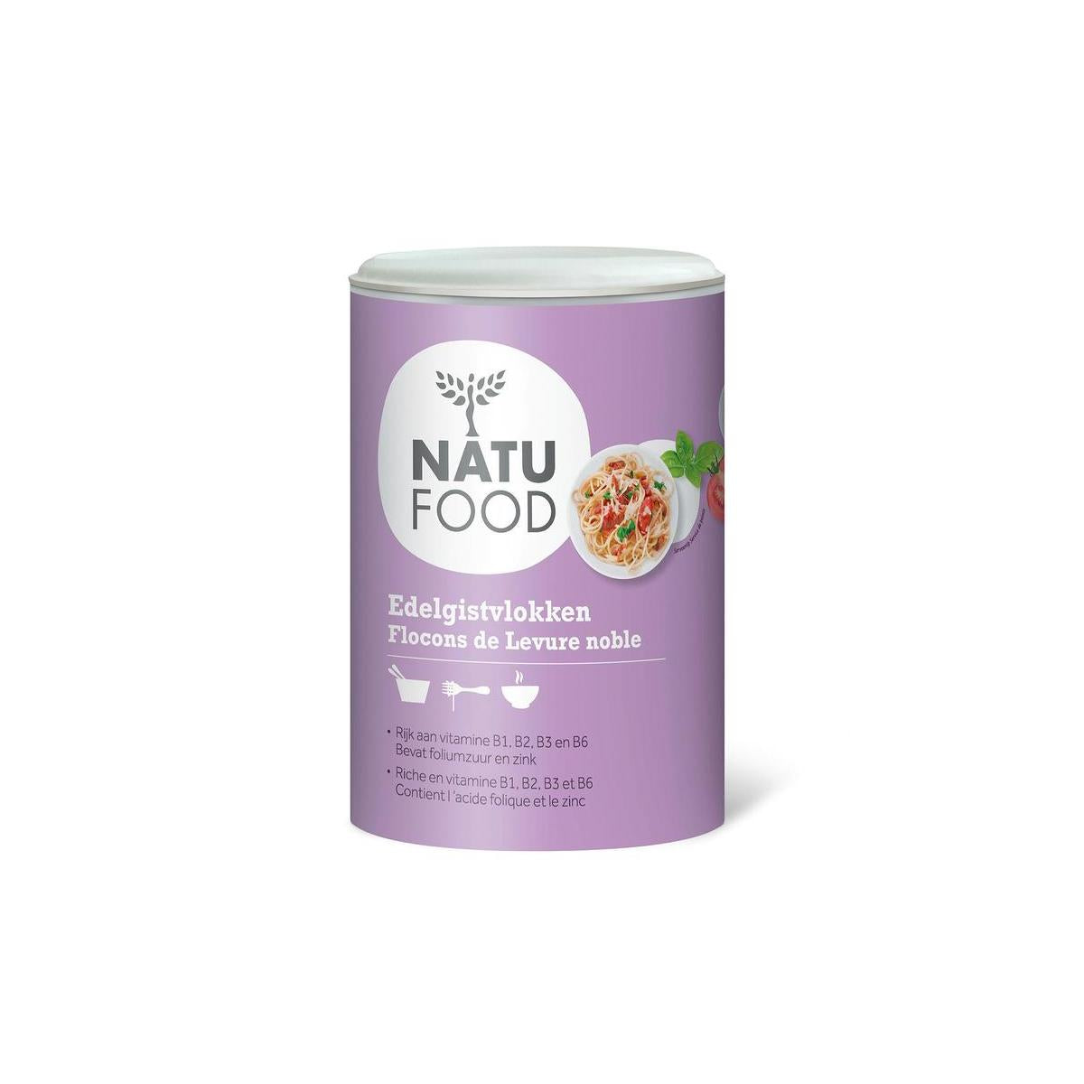 Natufood Edelgistvlokken in a 150g bag, natural nutritional yeast flakes for baking and cooking.