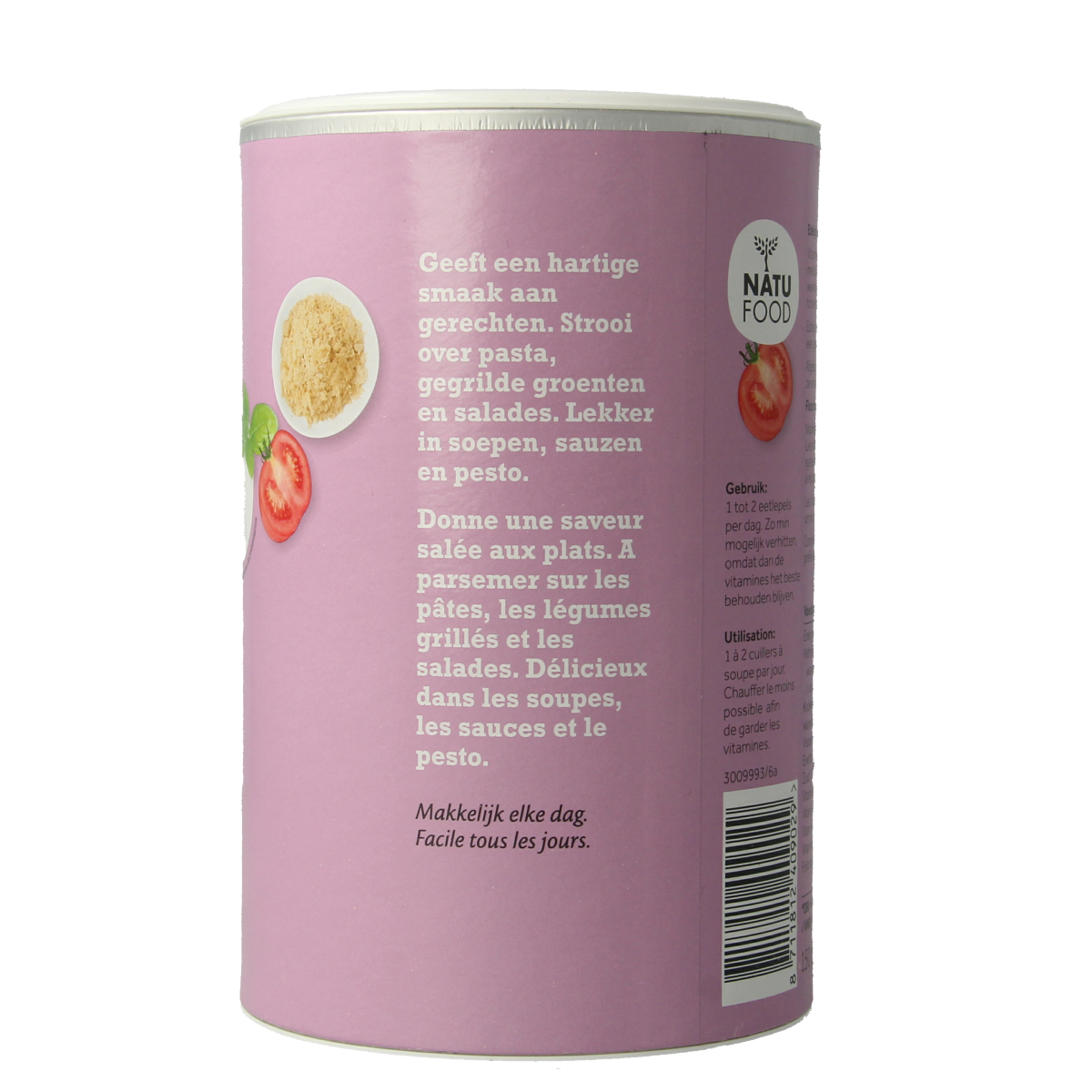 Natufood Edelgistvlokken in a 150g package, natural nutritional yeast flakes for baking and cooking.
