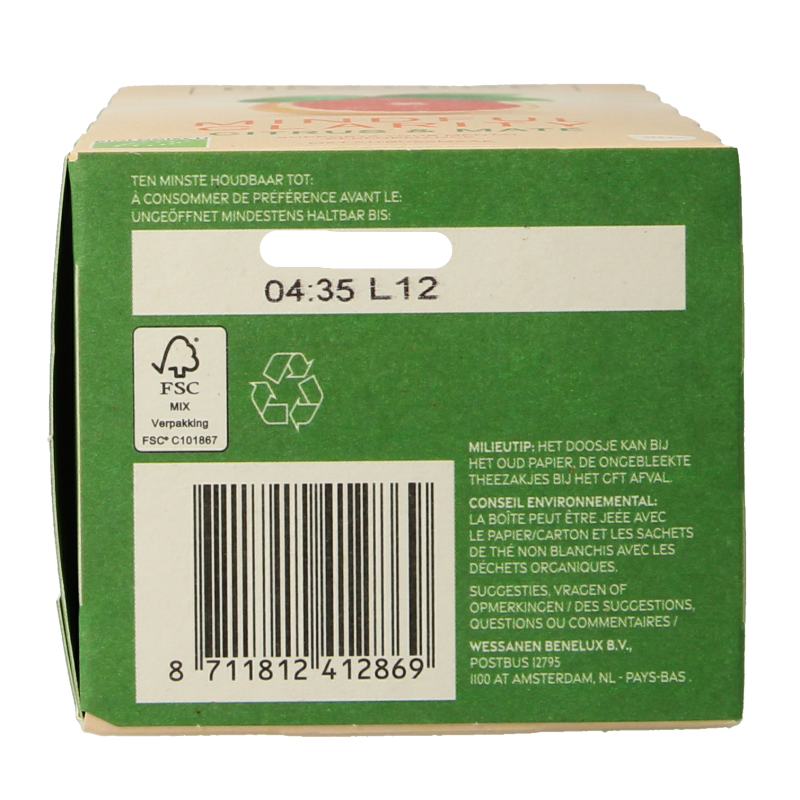 Piramide Mindful Clarity Bio coffee and tea pyramid tea bags, 20-count, with herbal and organic ingredients.