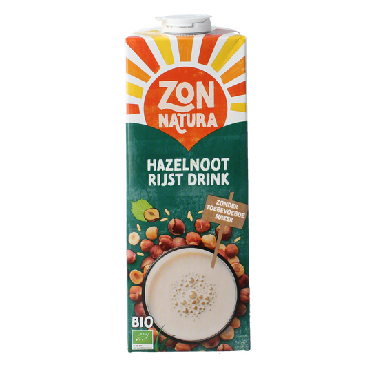 Zonnatura Rijst hazelnoot drink bio 1.00 Liter