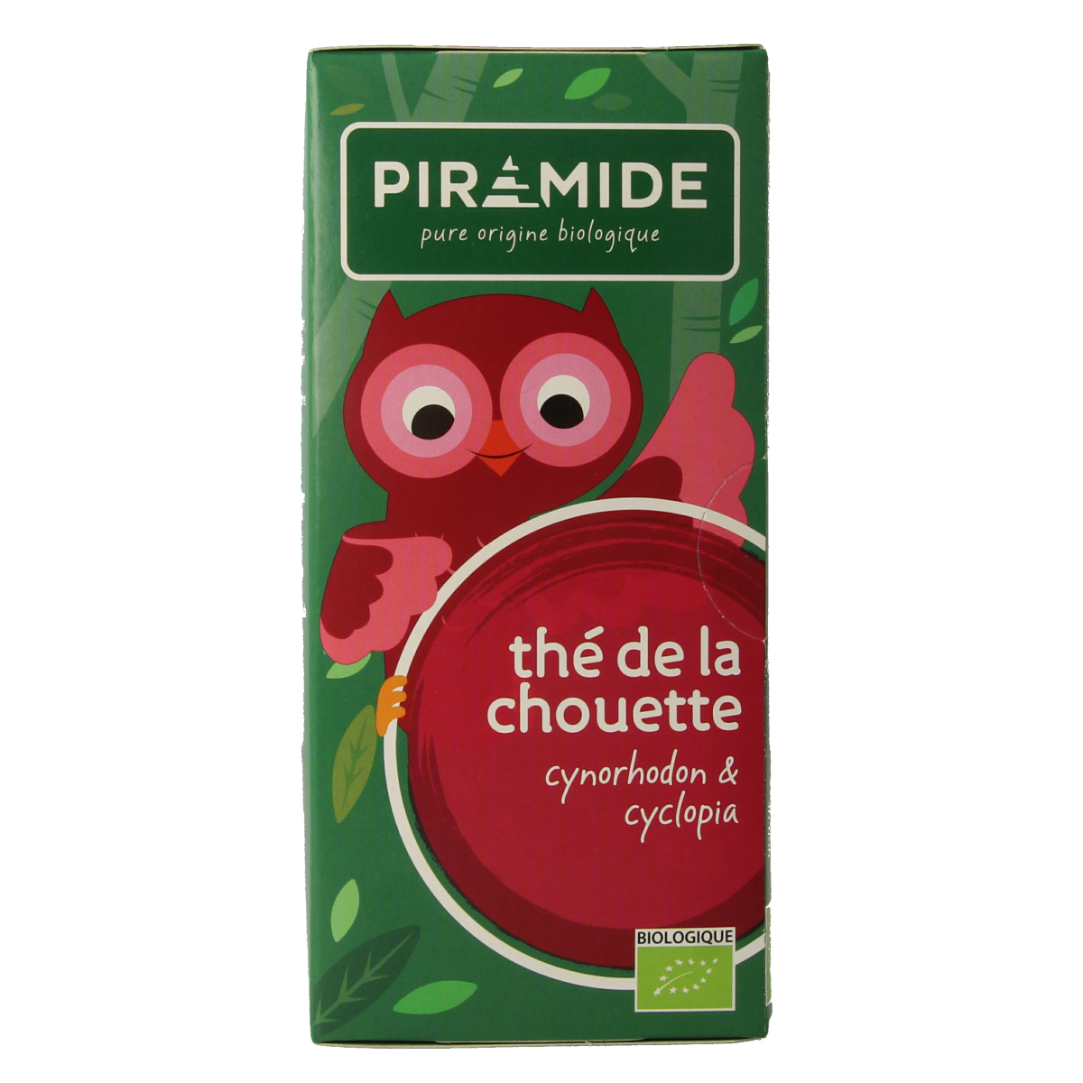 Piramide Uiltjes thee rood eco bio in 20 tea bags, natural red herbal tea with organic ingredients.