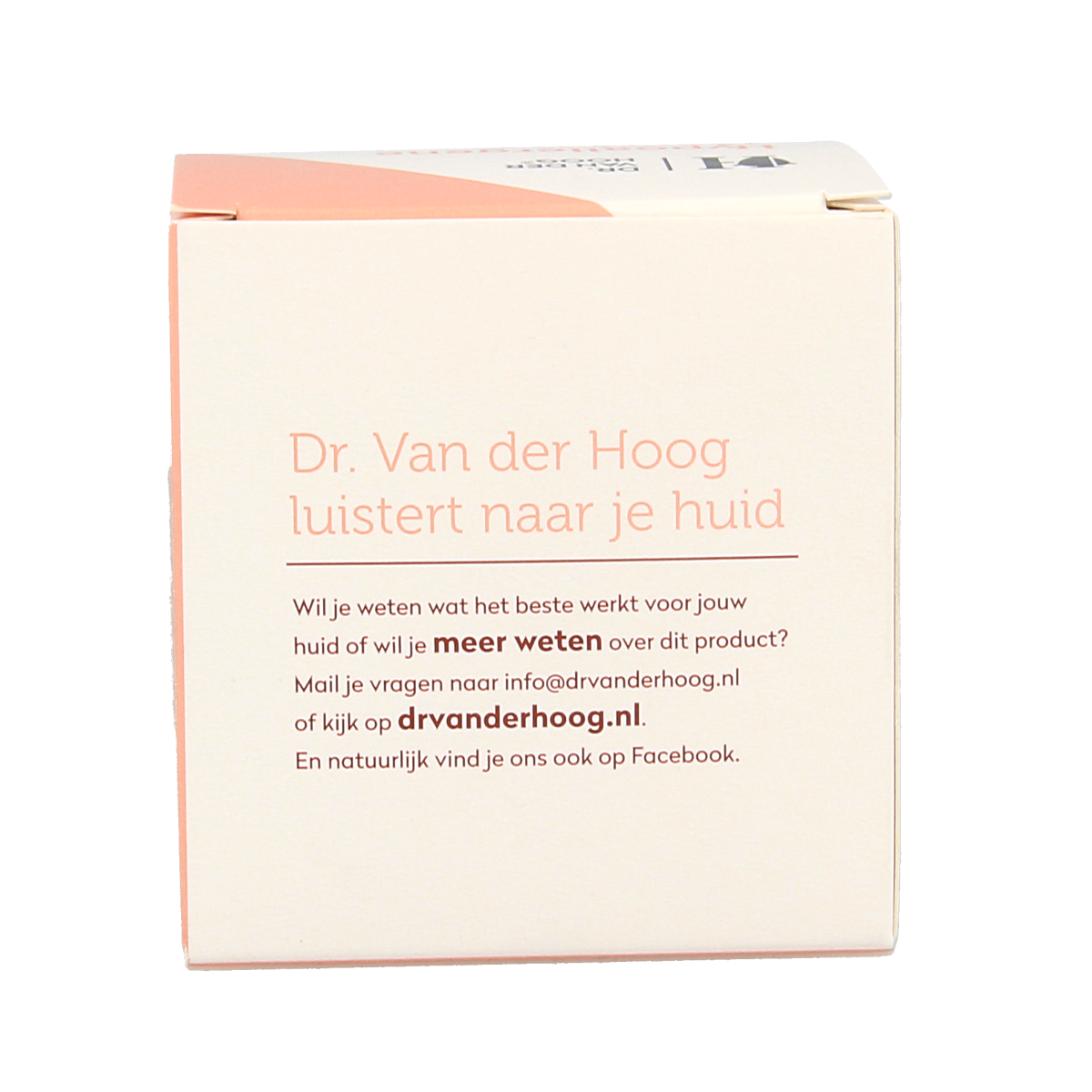 Hypoallergenic Dr. van der Hoog Day Cream in 50ml for face hydration and skincare, suitable for sensitive skin.