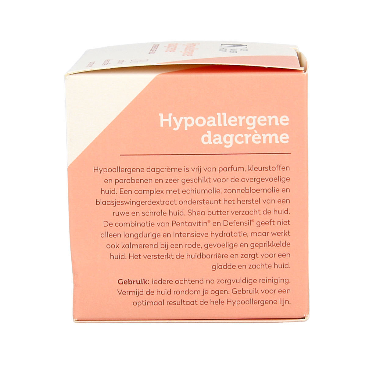 Dr. van der Hoog hypoallergenic daily face cream in 50ml jar, featuring smooth, lightweight moisturizer for sensitive skin.