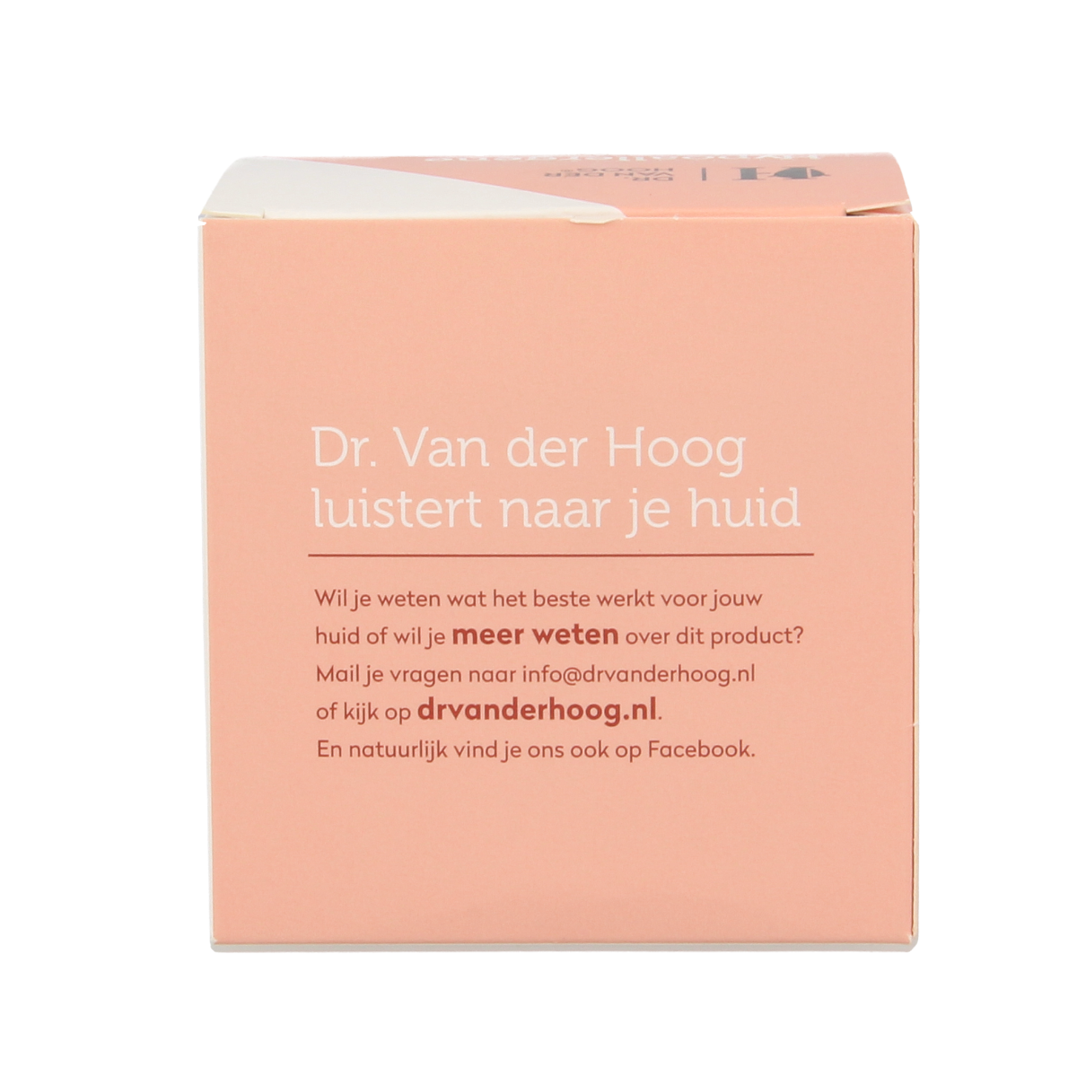 Dr. van der Hoog hypoallergenic night cream in 50ml jar, facial skincare product with soft texture and gentle formula.