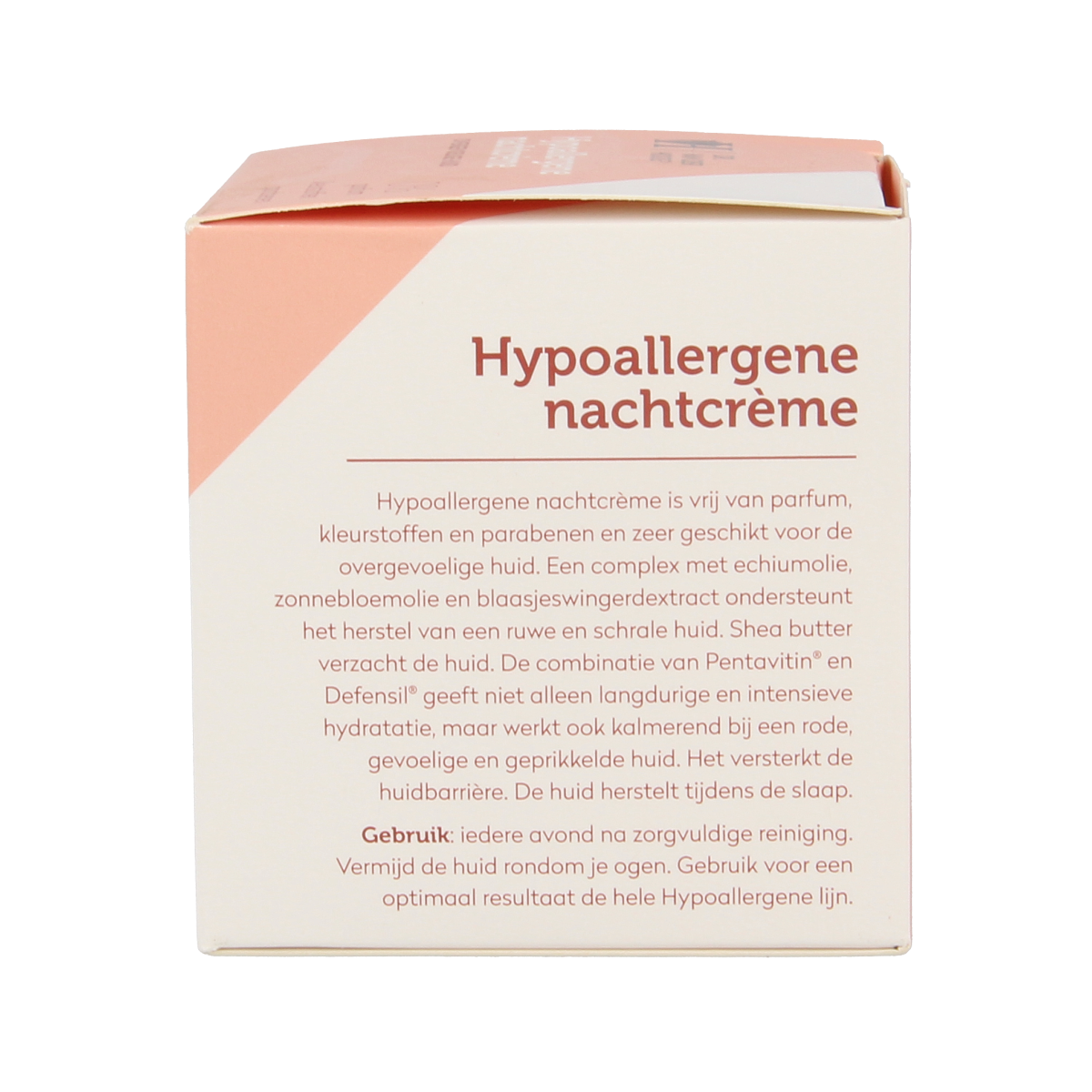 Dr. van der Hoog hypoallergenic night cream in a 50ml jar, facial skincare product for gentle overnight hydration.