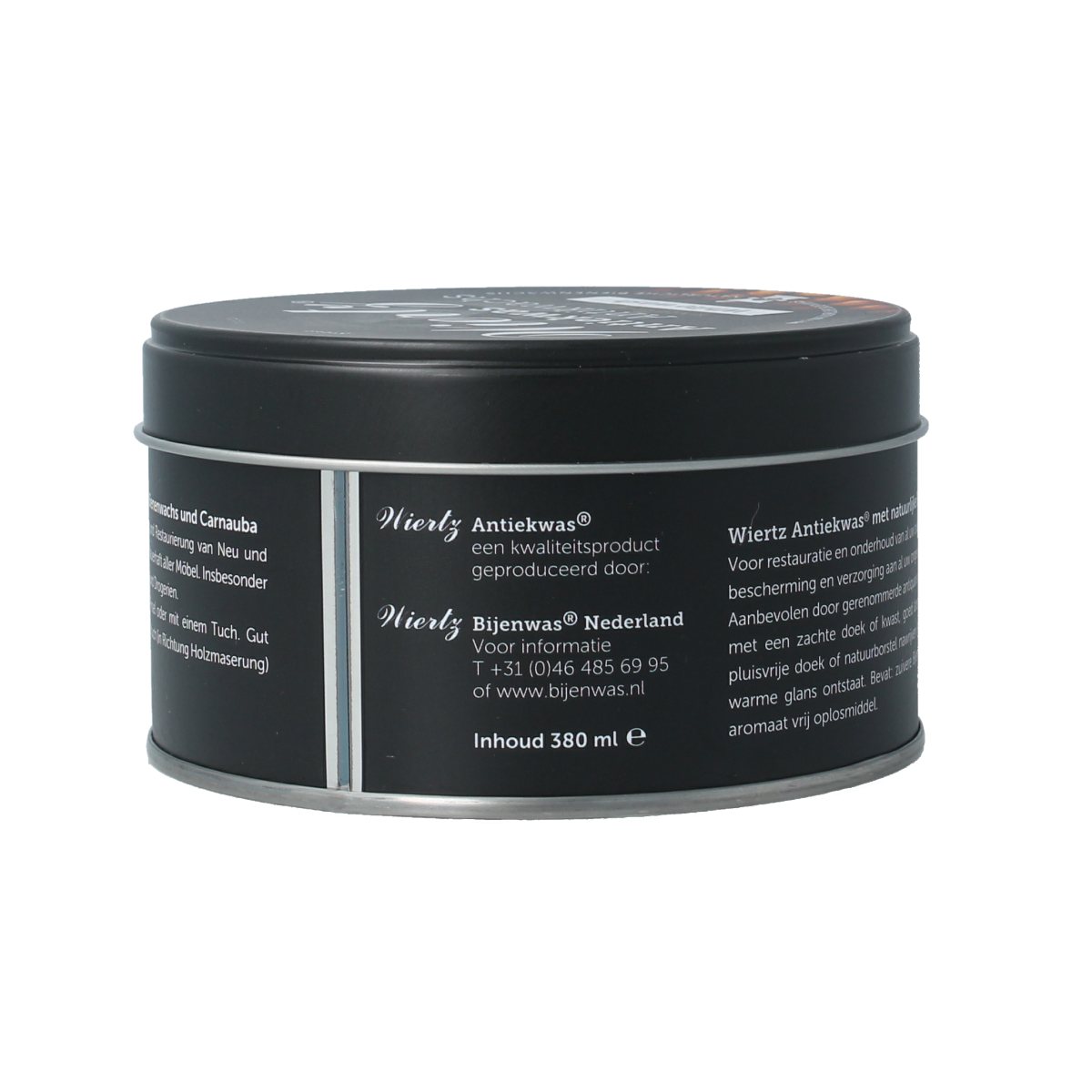 Wiertz Antiekwas white wash 250g jar, a cleaning product in a white container with a lid, used for furniture finishing.