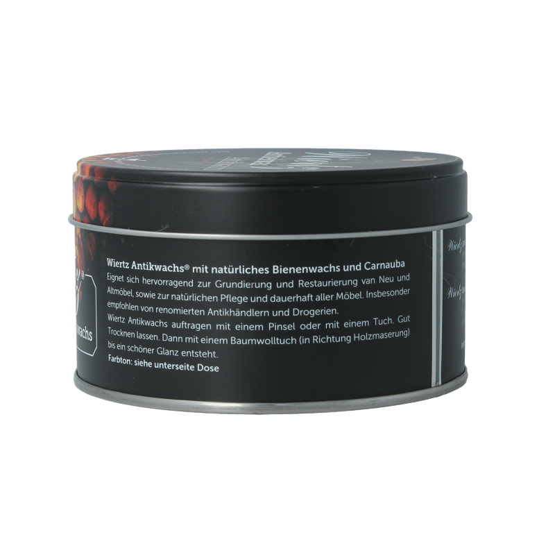 Wiertz Antiekwas licht bruin in 380 ml bottle, natural wood cleaner and polish for antique furniture and wooden surfaces.
