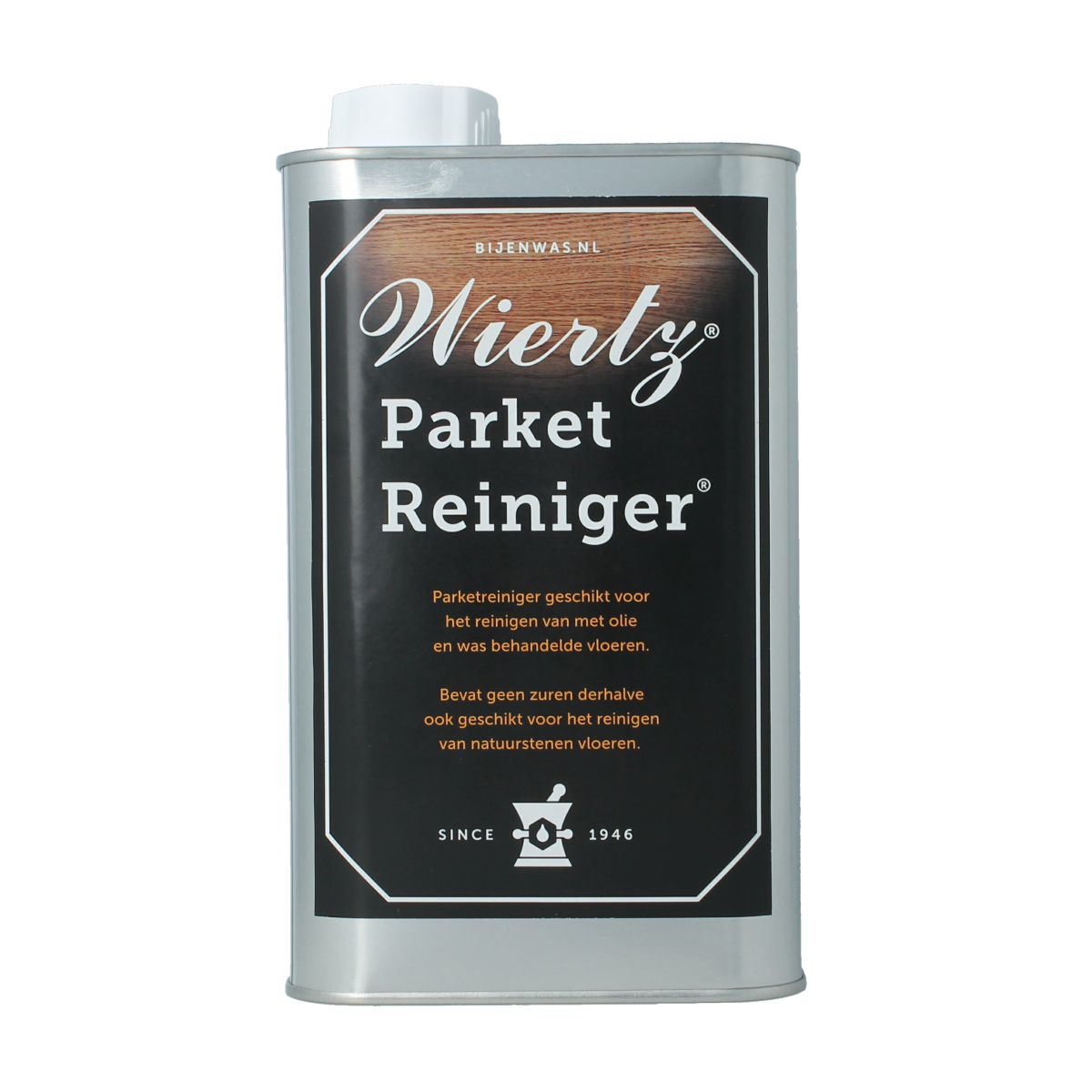 Wiertz Parketreiniger in 1-liter bottle, a cleaning product from Wiertz for hardwood floors, shown in the image.