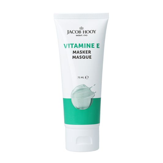 Jacob Hooy Vitamin E face mask in a 75ml jar, moisturizing skincare product for healthy, nourished skin.