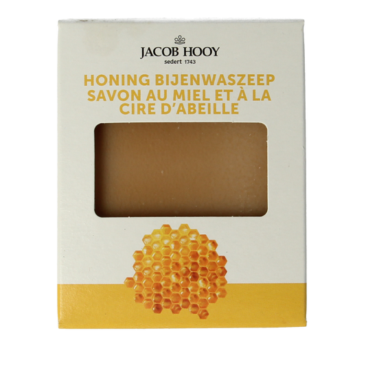 Jacob Hooy beeswax soap in a 240ml bottle, natural bar soap made with beeswax for gentle cleansing and skin nourishment.
