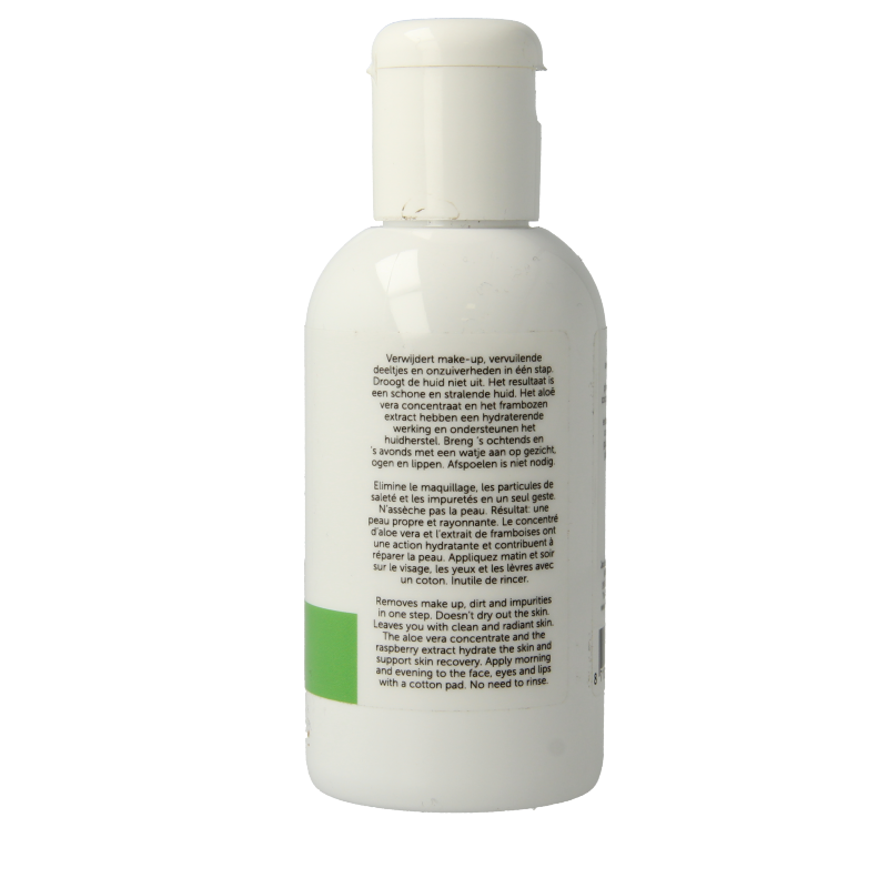 Jacob Hooy Aloe Vera Micellar Water 150ml for face skincare, featuring a clear bottle with a white label and blue accents.