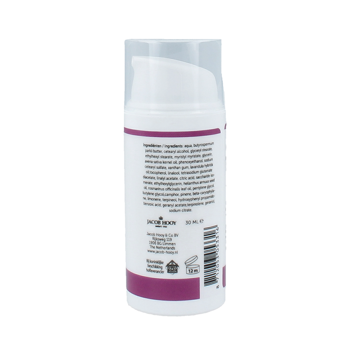 Jacob Hooy Lavendel overnight masker 30.00 Milliliter