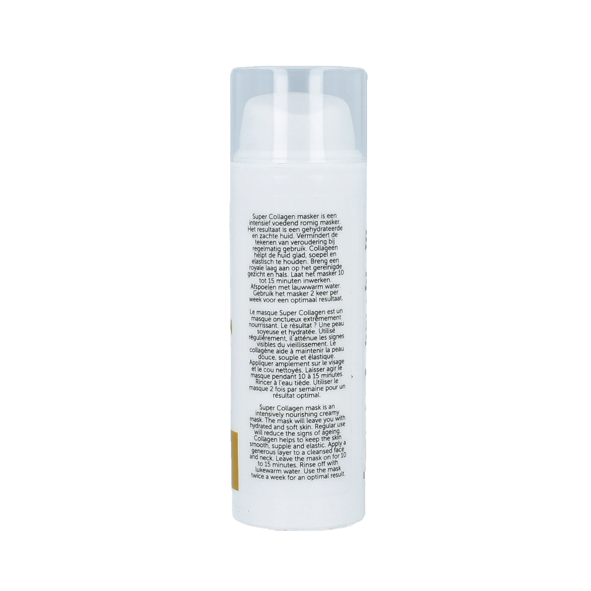 Jacob Hooy Collageen Gezichtsmasker in 50ml tube, hydrating skincare product with collagen for facial care.