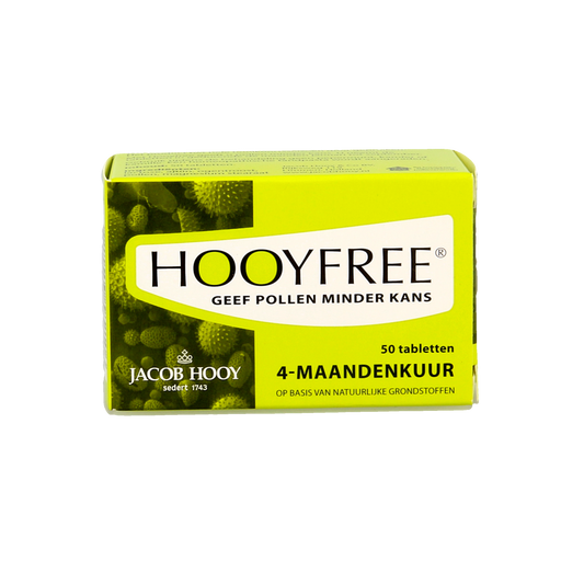 Jacob Hooy herbal tablets in a white bottle, 4-month supply of herbal supplement by Jacob Hooy.