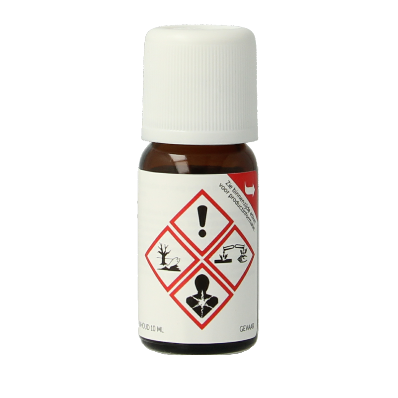 Bottle of Jacob Hooy oregano oil in a 10ml amber glass container, labeled with product details, on a white background.