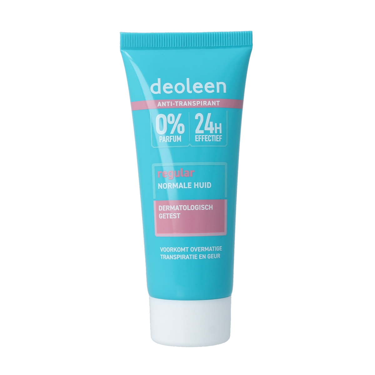 Deoleen deodorant creme regular 50ml jar with white lid and label, showing smooth cream inside.