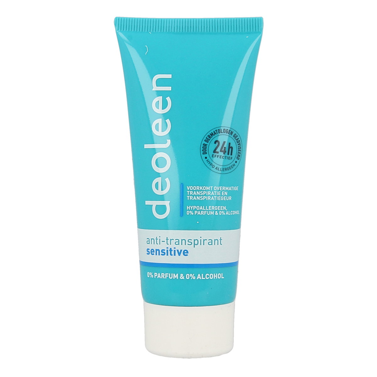 Deoleen Creme Sensitive body care product in 50ml tube, designed for gentle skincare and sensitive skin.